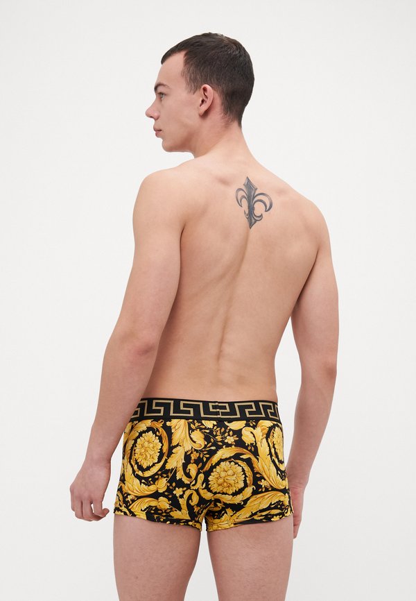 SHORT TRUNK BAROCCO ALL OVER NEW LOGO - Trunks - schwarz gold2