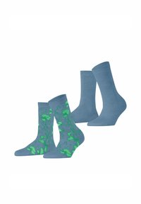 Esprit Flower Sketch 2-Pack - Chaussettes - jeans