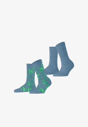 Esprit FLOWER SKETCH 2-PACK - Chaussettes - jeans