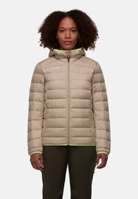 Mammut WAYMARKER IN HOODED - Dunjakker - savannah-neo lime
