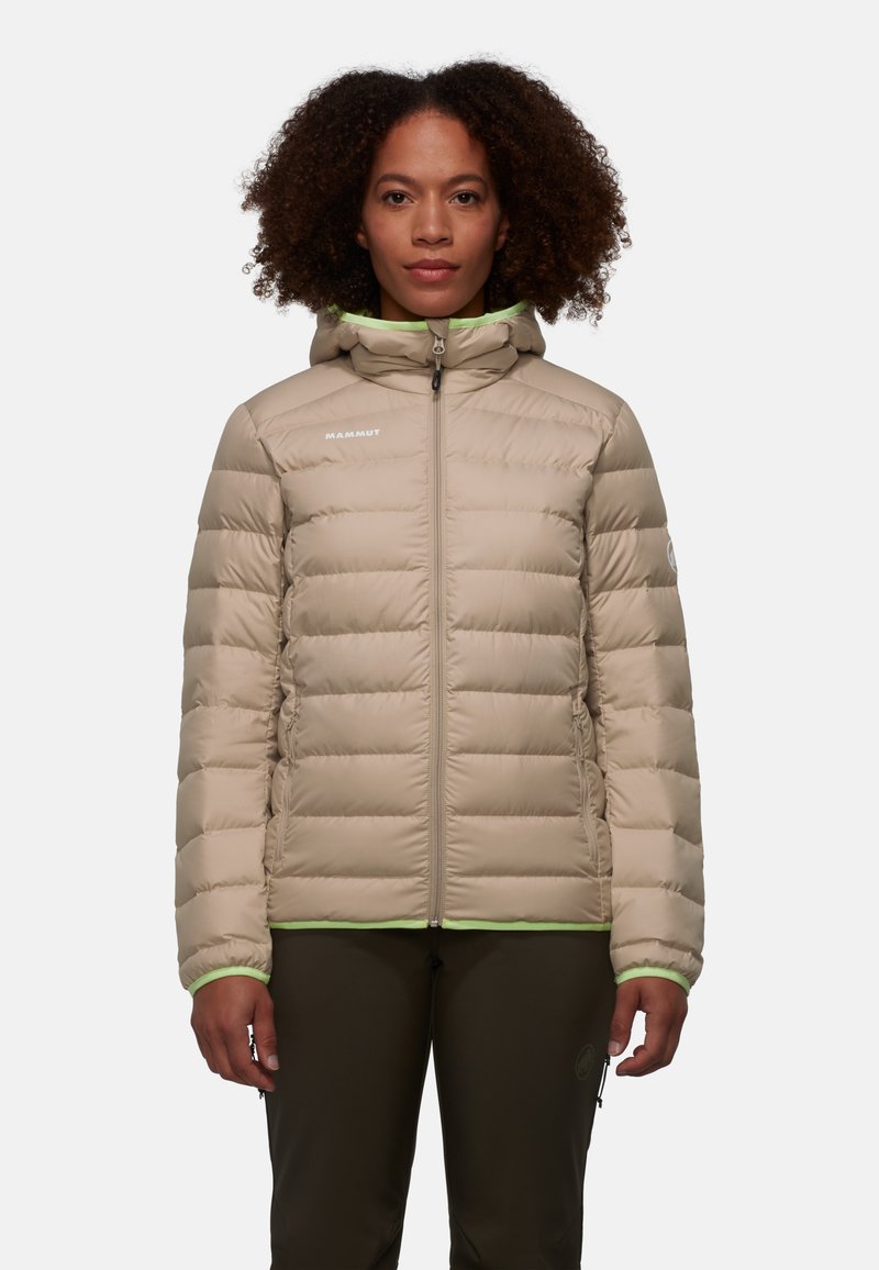Mammut WAYMARKER IN HOODED - Dunjakker - savannah-neo lime
