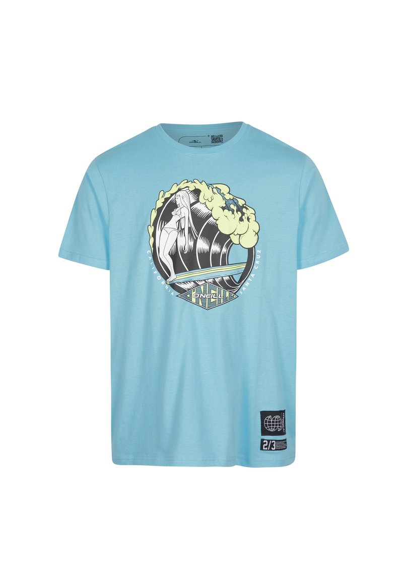 O’Neill T-shirt print blauw