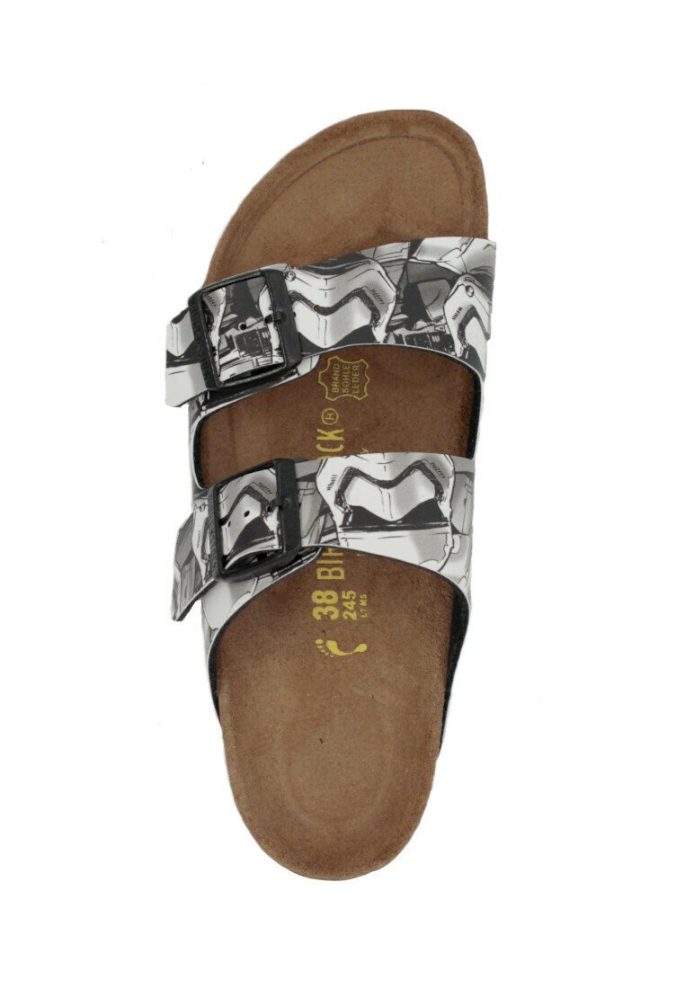 Herren Sandalen | Birkenstock Pantolette flach stormtrooper allover/weiß - AP73438 Herren Sandalen | Birkenstock Pantolette flach stormtrooper allover/weiß - AP73438