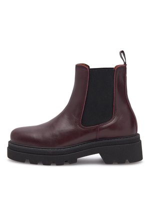 Woden Stivaletti con plateau - cherry