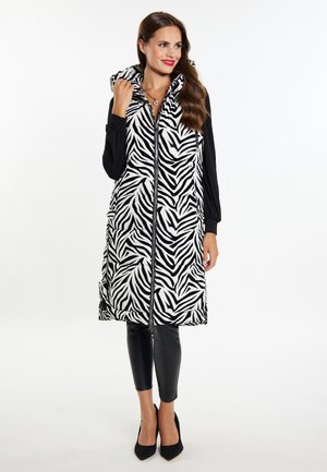 PRINT - Vestă - weiss zebra