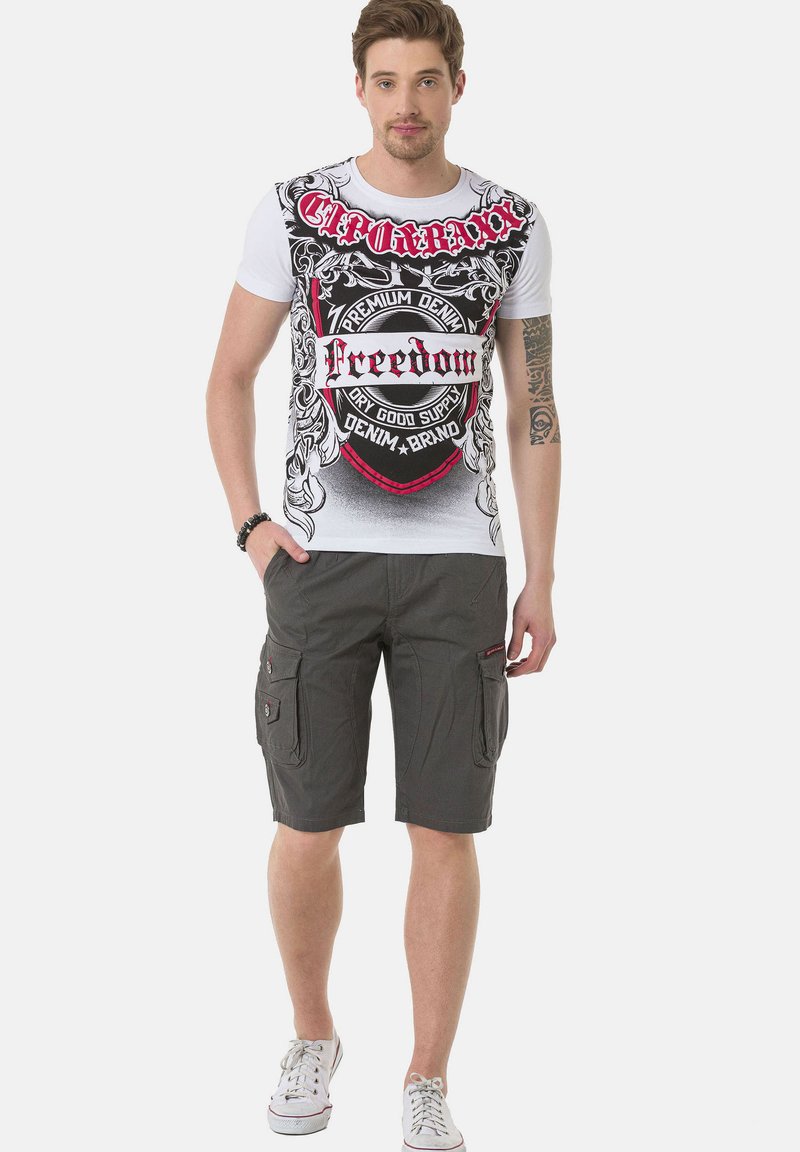 Herren Chino Shorts | Cipo & Baxx Shorts grau - OE26211 Herren Chino Shorts | Cipo & Baxx Shorts grau - OE26211