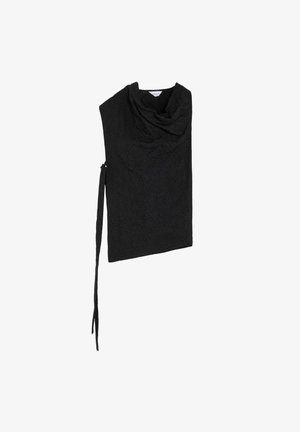 Scalpers, SCALPERS SCEMB FIR ASY TOP - Blusa - black