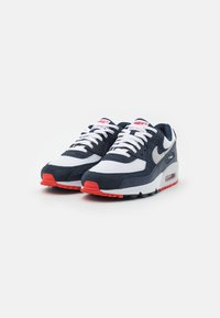 Nike Sportswear AIR MAX 90 - Tenisky - obsidian/pure platinum/track red