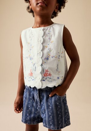Next, REGULAR FIT - EMBROIDERED SLEEVELESS - Top - white
