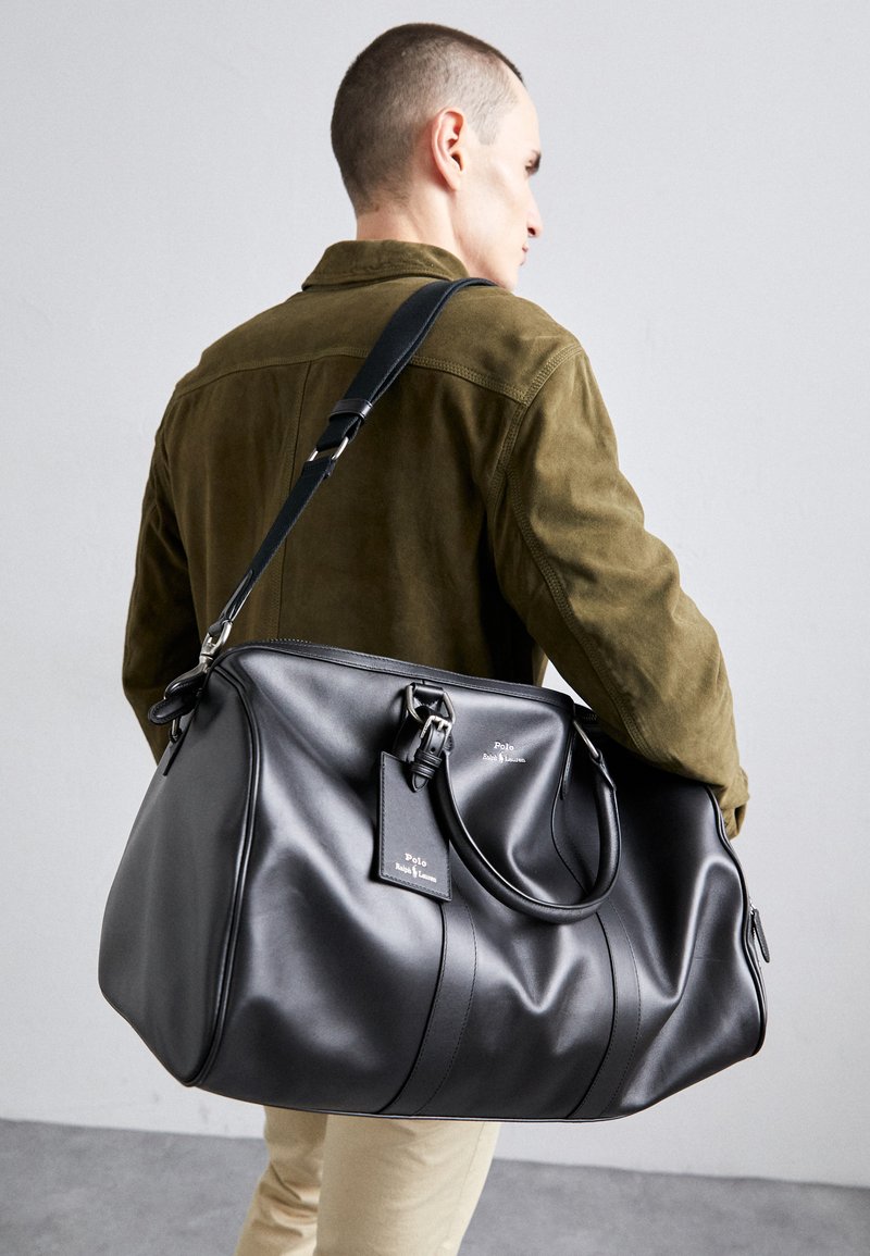 Polo Ralph Lauren SMOOTH LEATHER DUFFEL - Saco de viagem - black