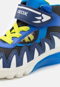 Geox CIBERDRON BOY LIGHT UP - Sneakers high - navy/lime