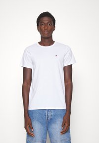 Tommy Jeans SLIM FIT 2 PACK - Tricou basic - white/black