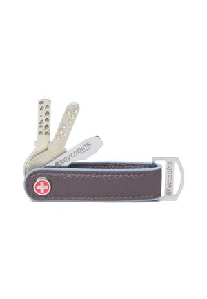 Key holder - brown  sky blue