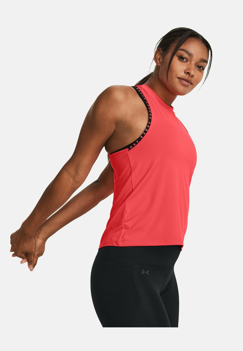 Under Armour SLEEVELESS KNOCKOUT NOVELTY TANK Top red/black/red Zalando.co.uk
