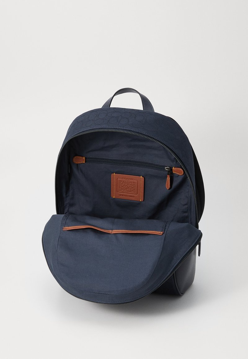 COACH THEO BACKPACK IN SIGNATURE JACQUARD - Rucksack - midnight navy/blue -  Zalando.co.uk
