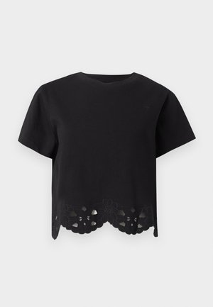 ONLY, ONLAURORA CUTOUT - Βασικό μπλουζάκι - black