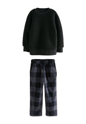 Next REGULAR FIT - SINGLE COSY SET - Pyjama - black check bottom
