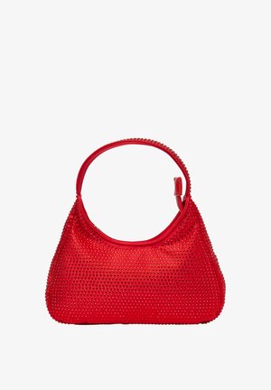 Calliope CROISSANT EN STRASS - Pochette - rouge