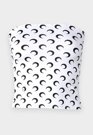MARINE SERRE, MOON PRINTED SECOND SKIN TUBE - Toppi - optical white