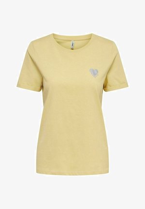 HERZ - T-shirt con stampa - straw