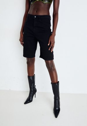 Jeansshorts - black denim