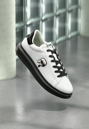 KAPRI MENS LACE - Baskets basses - white/black