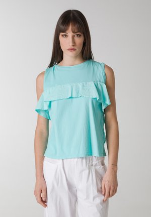 CANOTTIERA - Blusa - verde mare