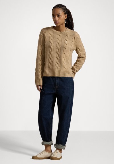 Polo Ralph Lauren CLASSIC LONG SLEEVE - Pulover - camel melange