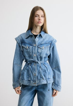 CHINCHED JACKET - Farmerdzseki - bright blue