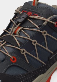 CMP KIDS RIGEL LOW SHOE WP UNISEX - Παπούτσια πεζοπορίας - grey/orange