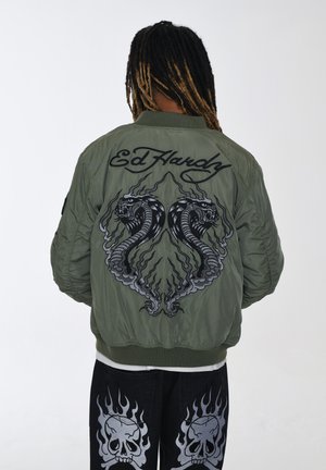 Ed Hardy TONAL DOUBLE - Bomber Jacket - khaki