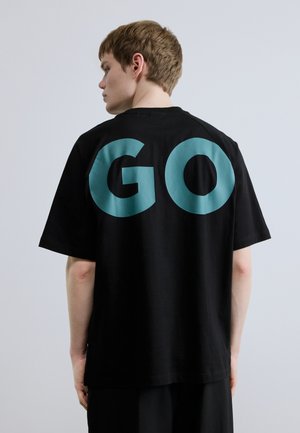 NALFTEE - T-shirt imprimé - black