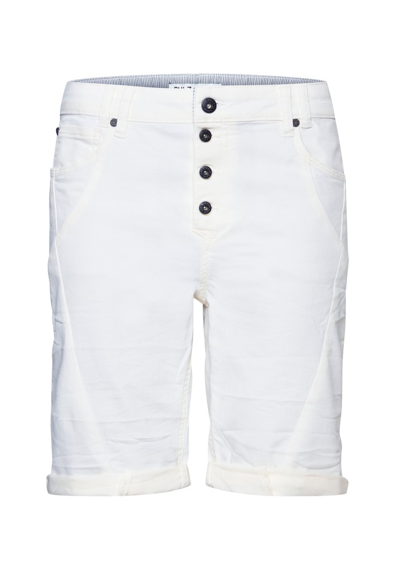 PULZ Jeansshort wit