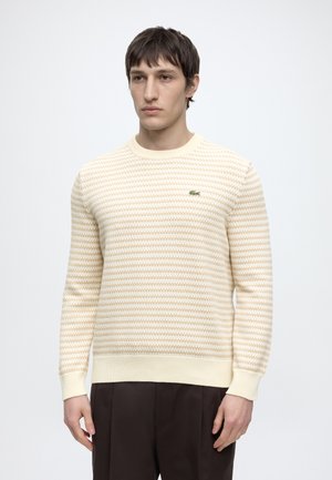 Lacoste, KNIT JUMPER - Pullover - Beige