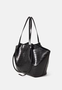 Gina Tricot LONG STRAP BAG - Shoppingveske - black croc