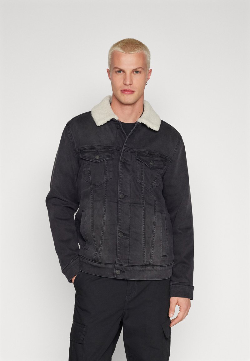 Hollister Co. TRUCKER Denim jacket black wash/black denim Zalando.ie