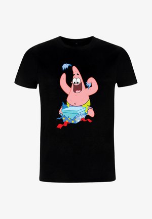 Henry Tiger SPONGEBOB SQUAREPANTS WRAPPER PATRICK - Print T-shirt - black