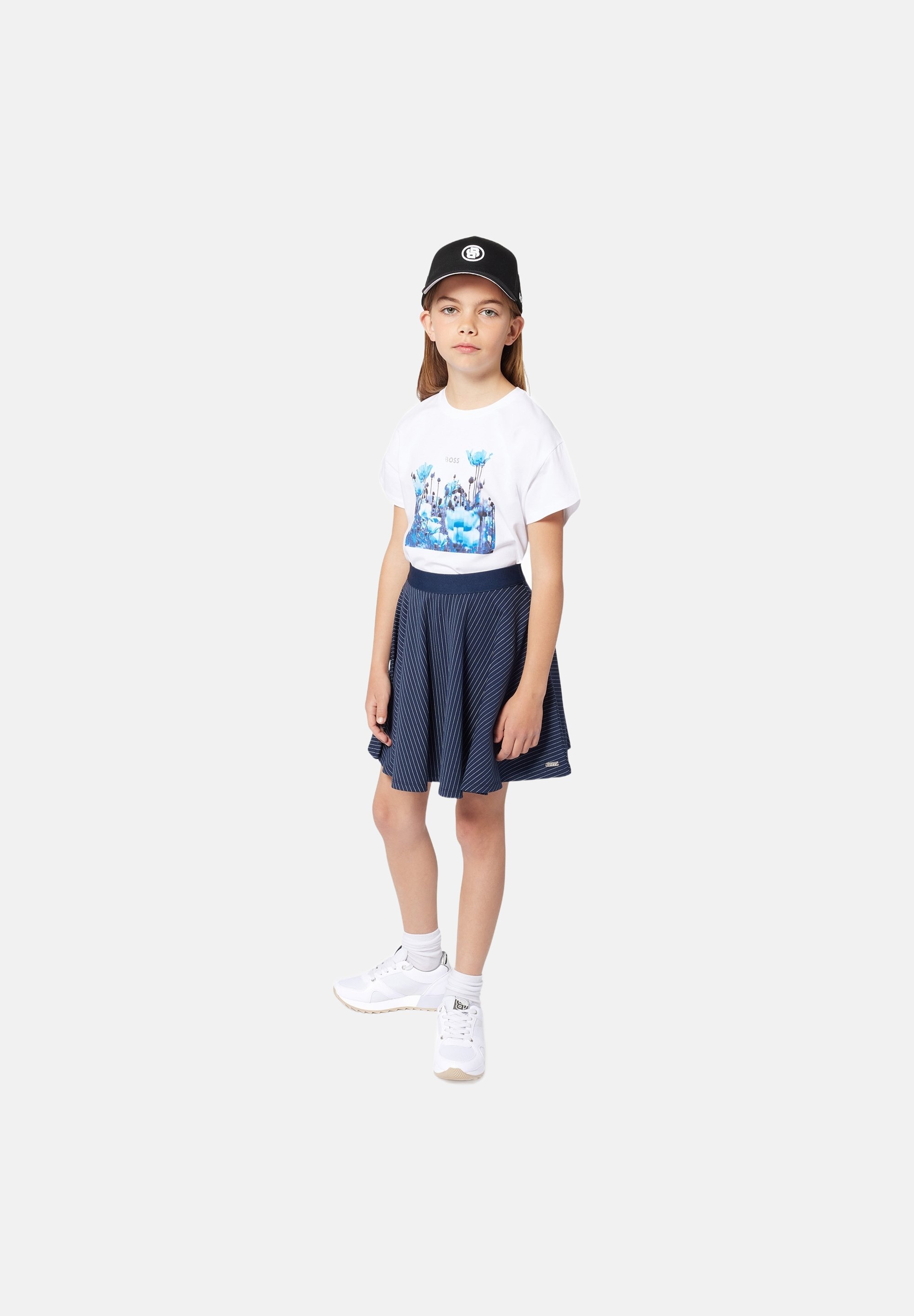 Jupe Patineuse Noire Charlotte Russe – Taille L (junior), Stretch, Courte, Casual