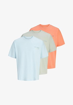 Jack & Jones, T-SHIRT PLUS SIZE 3ER-PACK T-SHIRT - T-Shirt print - omphalodes