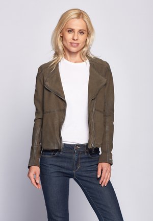 Maze Lederjacke - shadow