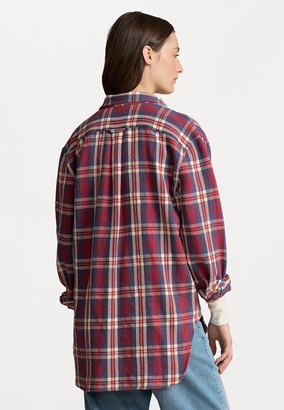 Polo Ralph Lauren PLAID COTTON TWILL WORKSHIRT - Blusa com botões - lava/yellow multi