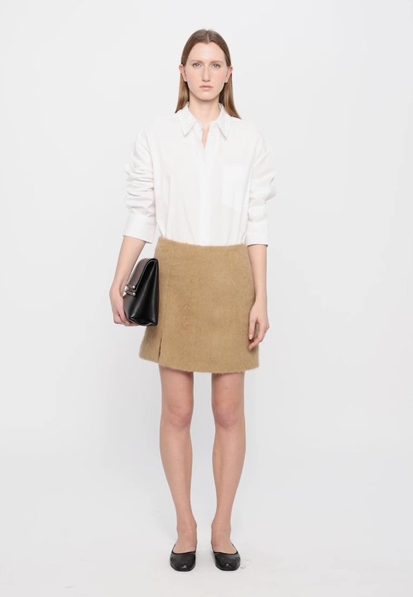 Mini skirt - dark beige3