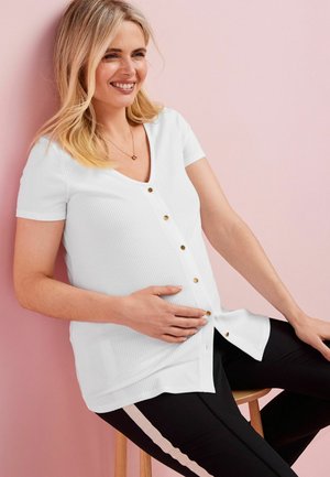 BUTTON THROUGH - Blouse - white