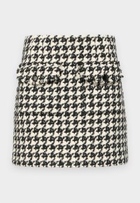 ADRIEL SKIRT - Mini krilo - black/off-white