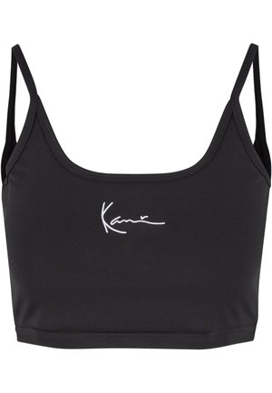 SMALL SIGNATURE ESSENTIAL CROP - Tops - black