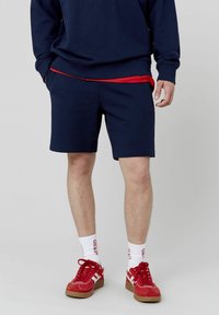 BZB BERMUDA MAILLE - Short - bleu foncé