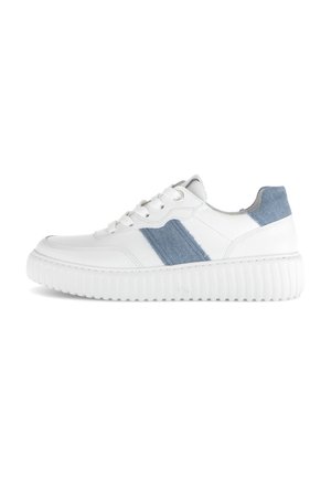 SNEAKER - Sneakers laag - weiß jeans silber