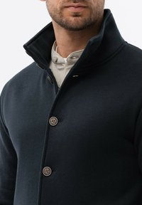 Ombre BUTTON-DOWN WITH  - Felpa con zip - black