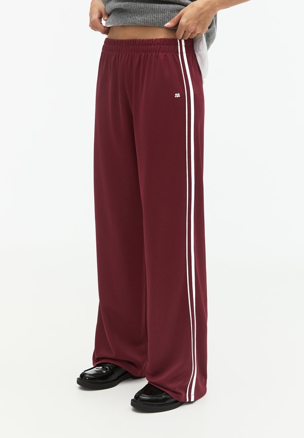 SIDE STRIPES  - Jogginghose - bordeaux