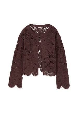 Oltre, CARDIGAN CORTO - Chaqueta de punto - marrone